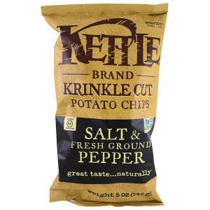 Kettle Foods, Potato Chips, Salt & Fresh Ground Pepper, 5 oz (142 g)