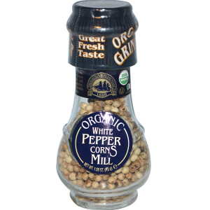 Drogheria & Alimentari, Organic White Peppercorns Mill, 1.58 oz (45 g)