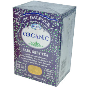 St. Dalfour, Organic, Earl Grey Tea, 25 Tea Bags, 1.75 oz (50 g)