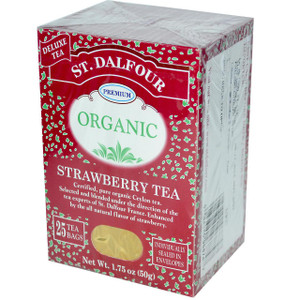 St. Dalfour, Organic Strawberry Tea, 25 Envelopes, 1.75 oz (50 g)