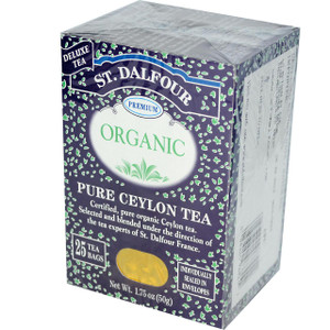St. Dalfour, Organic, Pure Ceylon Tea, 25 Tea Bags, 1.75 oz (50 g)