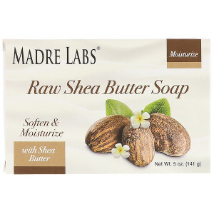 Madre Labs, Raw Shea Butter, Bar Soap, with Vitamin E, Rosemary, Myrrh & Frankincense, 5 oz (141 g)