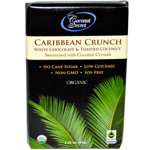 Coconut Secret, Organic Caribbean Crunch, White Chocolate & Toasted Coconut, 2.25 oz (64 g)
