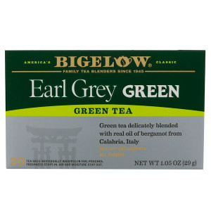 3 PACK of Bigelow Tea Green Tea Earl Grey -- 20 Tea Bags