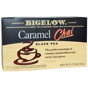 Bigelow, Black Tea, Caramel Chai, 20 Tea Bags, 1.73 oz (49 g)