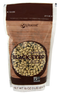 3 PACK of Vitaco Black-Eyed Peas - Non-GMO and Gluten Free -- 16 oz (454 g)