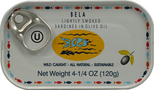 3 PACK of Blue Galleon Sardines Lightly Smoked in Organic Extra Virgin Olive Oil -- 4.25 oz