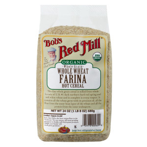 Bobs Red Mill, Organic, Whole Wheat Farina Hot Cereal, 24 oz (680 g)
