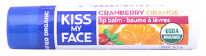 Kiss My Face, Organic Lip Balm,  Cranberry Orange - 0.15 oz
