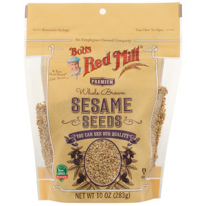 Bobs Red Mill, Whole Brown Sesame Seeds, 10 oz (283 g)