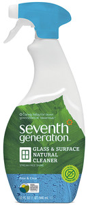 Seventh Generation Natural Glass and Surface Cleaner Free and Clear - 32 fl oz