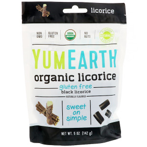 3 PACK OF YumEarth, Organic Licorice, Black, 5 oz (142 g)