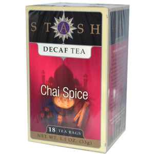 3 PACK OF Stash Tea, Premium, Decaf Chai Spice Tea, 18 Tea Bags, 1.1 oz (33 g)