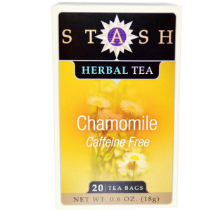 3 PACK of Stash Herbal Tea Caffeine Free Chamomile -- 20 Tea Bags
