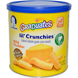 3 PACK of Gerber Lil' Crunchies Mild Cheddar -- 1.48 oz