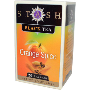 Stash Tea, Premium, Black Tea, Orange Spice, 20 Tea Bags, 1.3 oz (38 g)