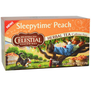 3 PACK of Celestial Seasonings, Herbal Tea, Caffeine Free, Sleepytime Peach, 20 Tea Bags, 1.0 oz (29 g)