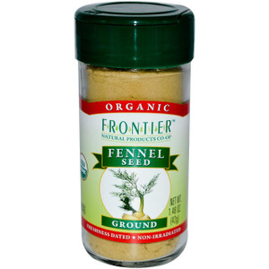 3 PACK of Frontier Natural Products Organic Fennel Seed Ground -- 1.48 oz