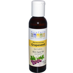 3 PACK of Aura Cacia, Skin Care Oil, Harmonizing Grapeseed, 4 fl oz (118 ml)