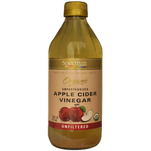 3 PACK of Spectrum Organic Apple Cider Vinegar with the "Mother" -- 16 fl oz
