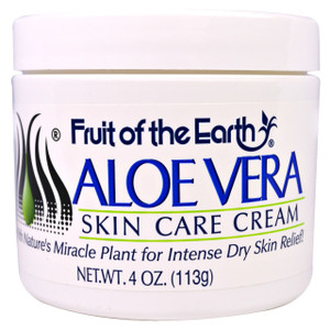 3 PACK of Fruit of the Earth, Aloe Vera Skin Care Cream, 4 oz (113 g)