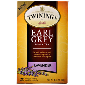 3 PACK OF Twinings, Black Tea, Earl Grey, Lavender, 20 Tea Bags - 1.41 oz (40 g)