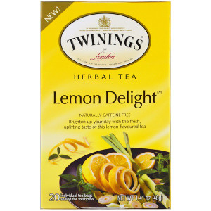 Twinings, Herbal Tea, Lemon Delight, Caffeine Free, 20 Individual Tea Bags, 1.41 oz (40 g)