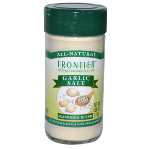 3 PACK of Frontier Natural Products, Garlic Salt, Seasoning Blend, 4 oz (113 g)