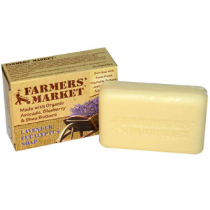 Farmers' Market Soaps, Lavender Eucalyptus Soap, 5.5 oz (155 g) (5 PACK)