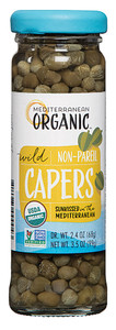 3 PACK of Mediterranean Organic Wild Capers Non-Pareil -- 3.5 oz