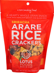 Lotus Foods, Arare Rice Crackers, Sriracha, 5 oz (142g) (Discontinued Item)