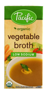 3 PACK of Pacific Foods Organic Low Sodium Broth Vegetable -- 32 fl oz