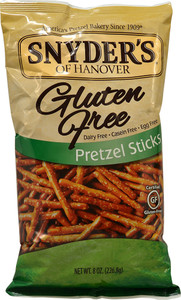 Snyders, Gluten Free Pretzel Sticks, 8 oz (226 g)