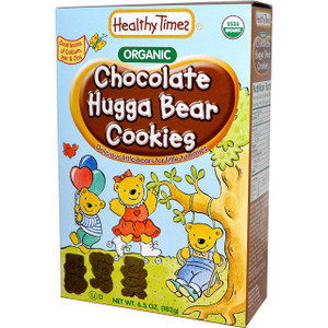 Healthy Times, Organic Hugga Bear Cookies, Chocolate, 6.5 oz (182 g)