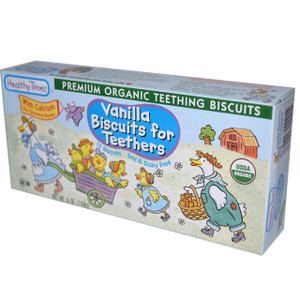 Healthy Times, Organic, Vanilla Biscuits for Teethers, 12 Biscuits, 6 oz (168 g)
