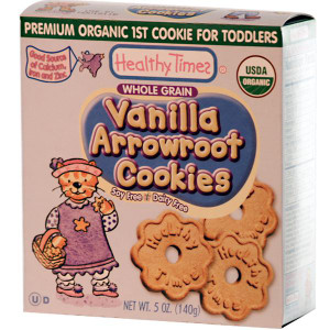 Healthy Times, Organic Arrowroot Cookies, Vanilla 5 oz (140 g)