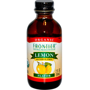 3 PACK of Frontier Co-Op Organic Lemon Flavor Non-Alcoholic -- 2 fl oz