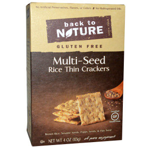 3 PACK of Back To Nature Rice Thin Crackers Multi-Seed -- 4 oz