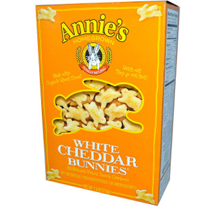 3 PACK of Annies Homegrown, Organic White Cheddar Bunnies, Baked Snack Crackers, 7.5 oz (213 g)