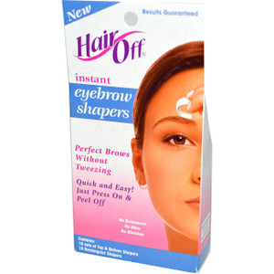 HairOff, Instant Eyebrow Shapers Kit, 34 Piece Kit