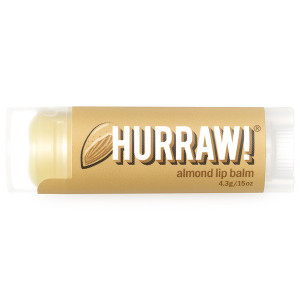 3 PACK OF Hurraw! Balm, Lip Balm, Almond, .15 oz (4.3 g)