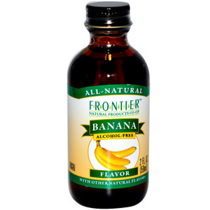 3 PACK of Frontier Natural Products, Banana Flavor, Non-Alcoholic, 2 fl oz (59 ml)