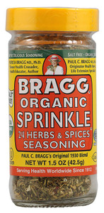 3 PACK of Bragg Organic Sprinkle 24 Herbs and Spices Seasoning -- 1.5 oz