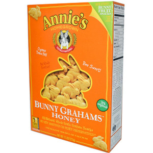 3 PACK of Annies Homegrown Bunny Grahams Baked Snacks Honey -- 7.5 oz