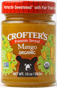 3 PACK of Crofters Organic Fruit Spread Mango -- 10 oz