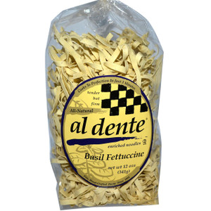 Al Dente Pasta, Basil Fettuccine Noodles, 12 oz (341 g)