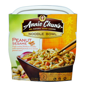 3 PACK of Annie Chuns Noodle Bowl Peanut Sesame -- 8.7 oz