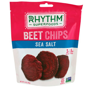 3 PACK of Rhythm Superfoods Beet Chips Sea Salt -- 1.4 oz