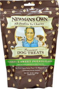 Newmans Own Premium Dog Treats Turkey and Sweet Potato -- 10 oz