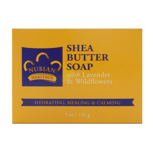 3 PACK OF Nubian Heritage, Lavender & Wildflowers Bar Soap, 5 oz (142 g)